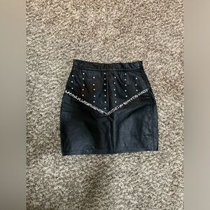 Black Leather Skirt  (Late 90’s)